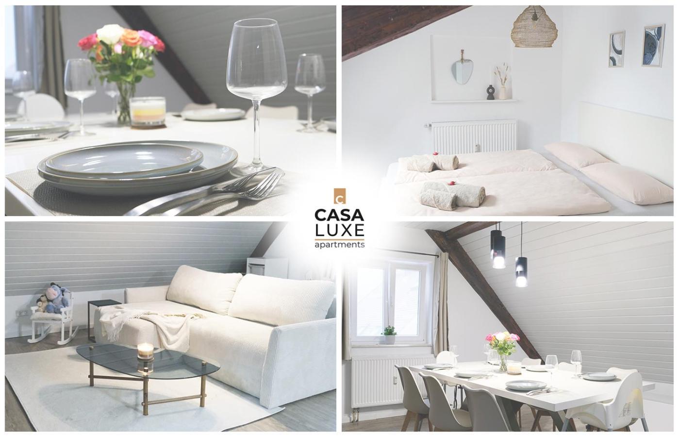 Casa Luxe - 80Qm - Stadtmitte - Familienfreundlich - Parkplatz - 5Km Zum Legoland Gunzburg Bagian luar foto